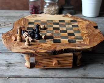 chess set, wooden chessboard, chess board, wood chess set, christmas gift, birthday gift, wedding gift, cottage gift, gift for him, gift