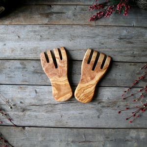 wooden spoon, salad utensil, wood spoon, wooden fork, christmas gift, birthday gift, olive wood, gift for her, gift for him, kitchen tools