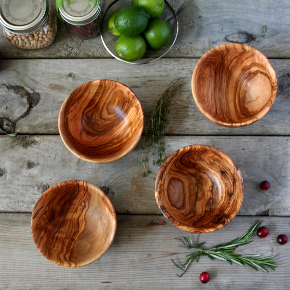 Handcrafted Wooden Bowl set of 4.