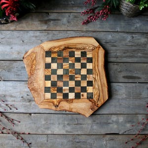 chess set, wood chessboard, wooden chessboard, christmas gift, gift for her, gift for him, cottage gift, play time, wooden board