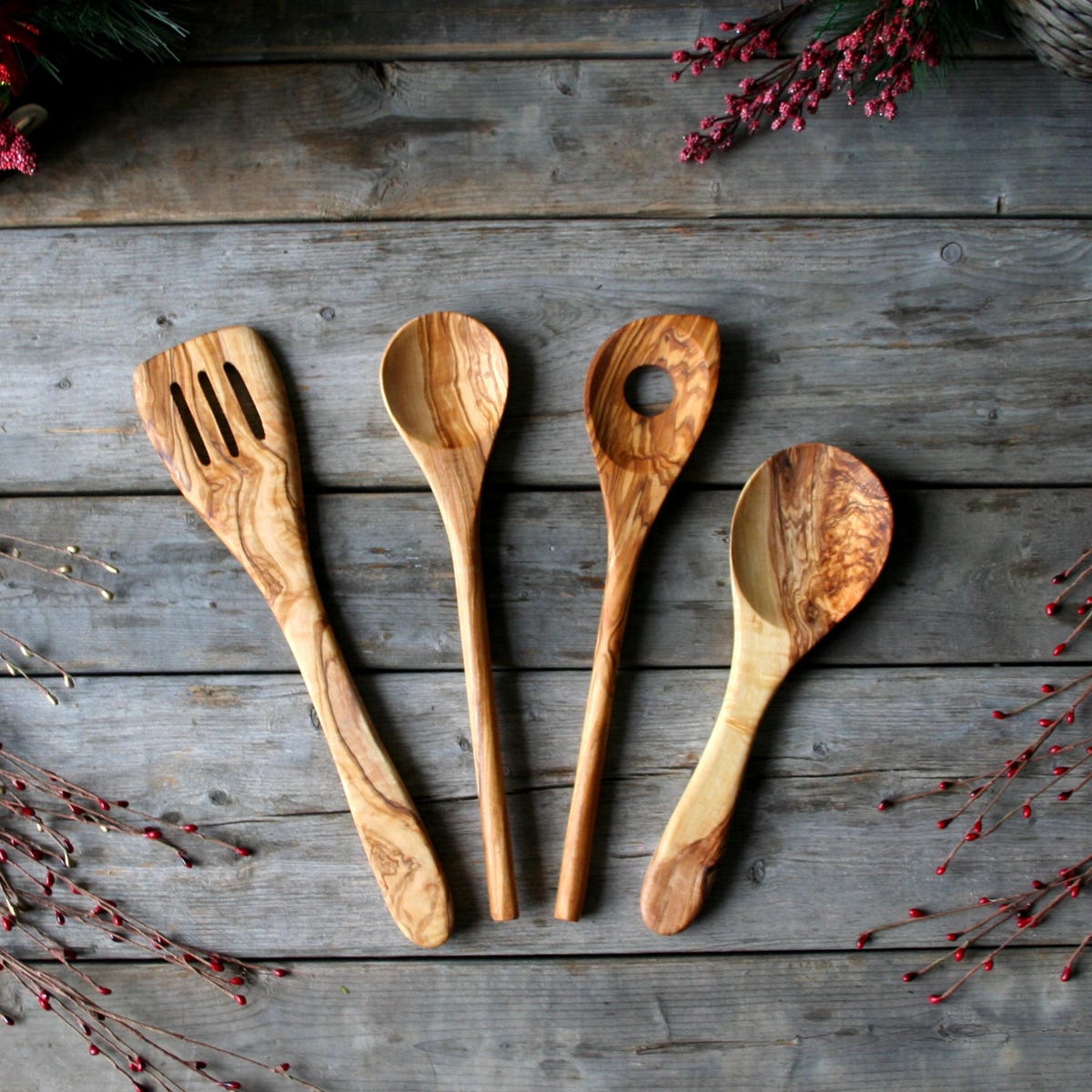 Wooden Spoon, Wood Spoon, Wooden Utensils, Wooden Gift, Wooden Spatula, Christmas Gift, Olive Wood, Kitchen Tools, Kitchen Utensils, Gift - Etsy