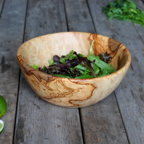 Bowl, wood bowl, salad bowl , wedding gift , christmas gift , gift for her, gift for him