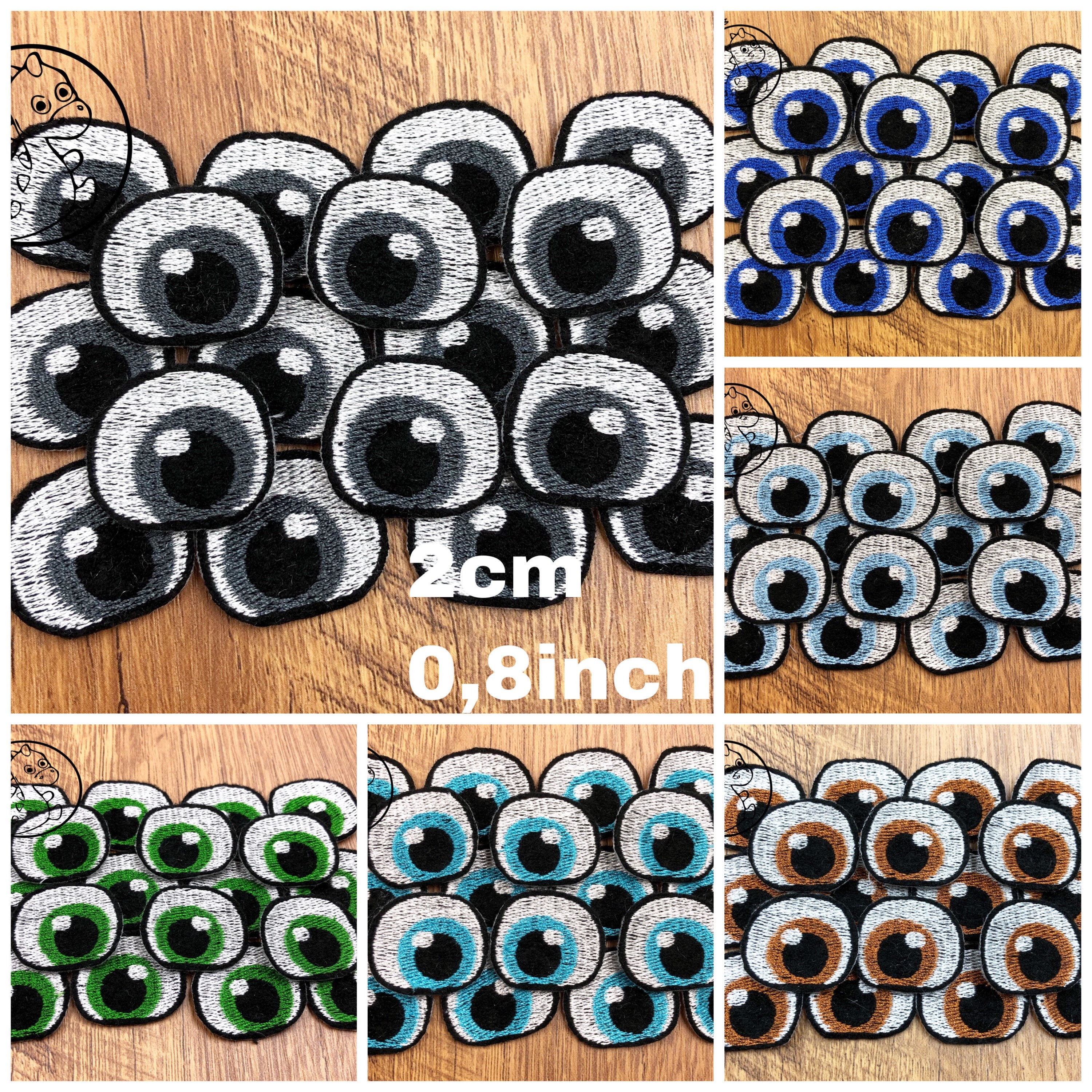 Tebru DIY Plastic Eyes,Decorative Domed Buttons,500pcs DIY Artificial  Animal Eyes Black Flat Bottom Domed Sewing Crafting Buttons for Doll Kid  Toys Accessories 