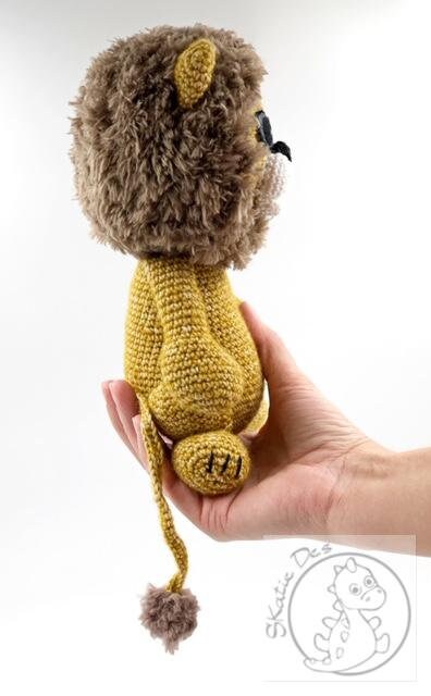 Crochet Pattern Lion Leon Amigurumi PDF Cute Safari Animal Genuine Eyes ...