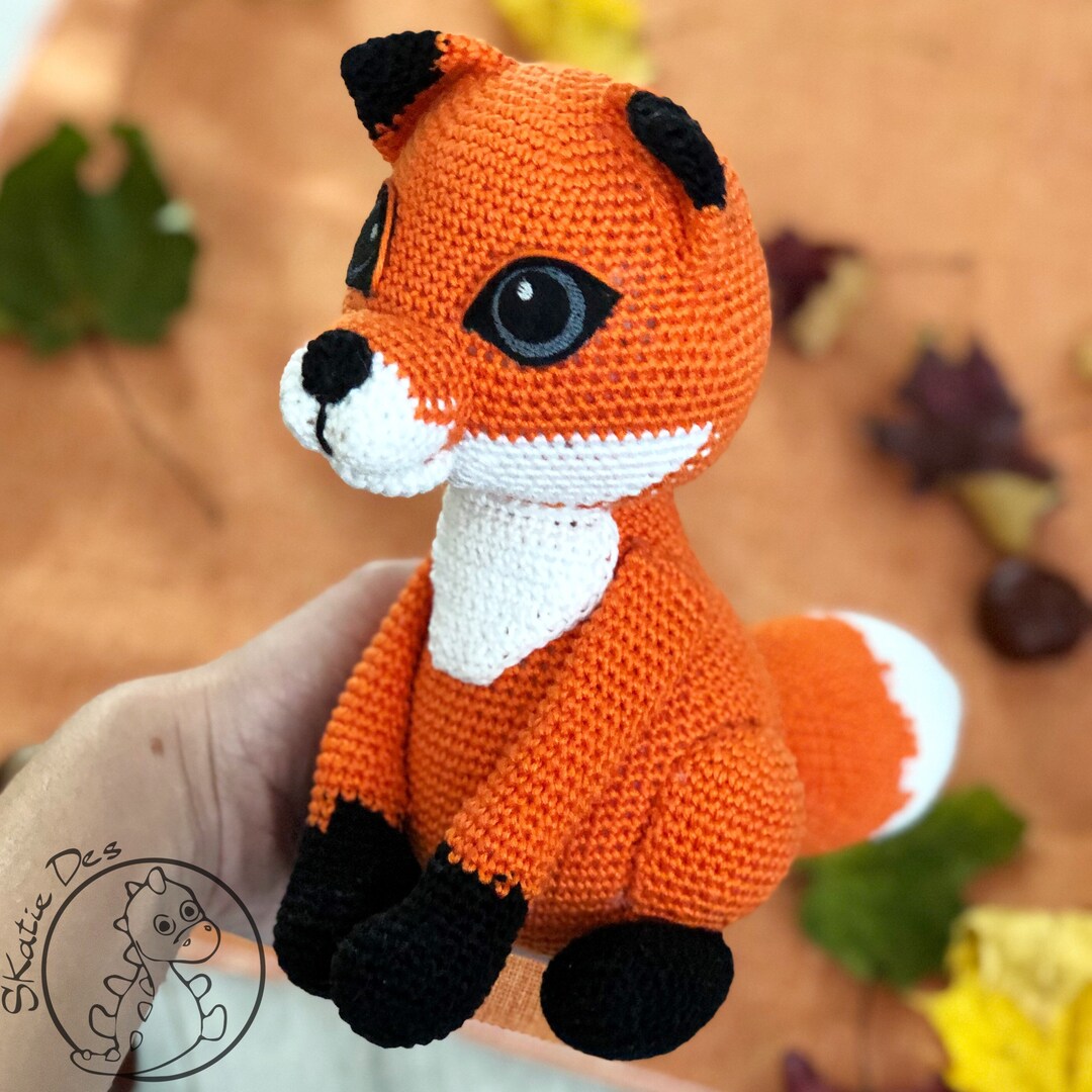 Crochet Pattern Fox Felix Amigurumi PDF Cute Orange and White Fox
