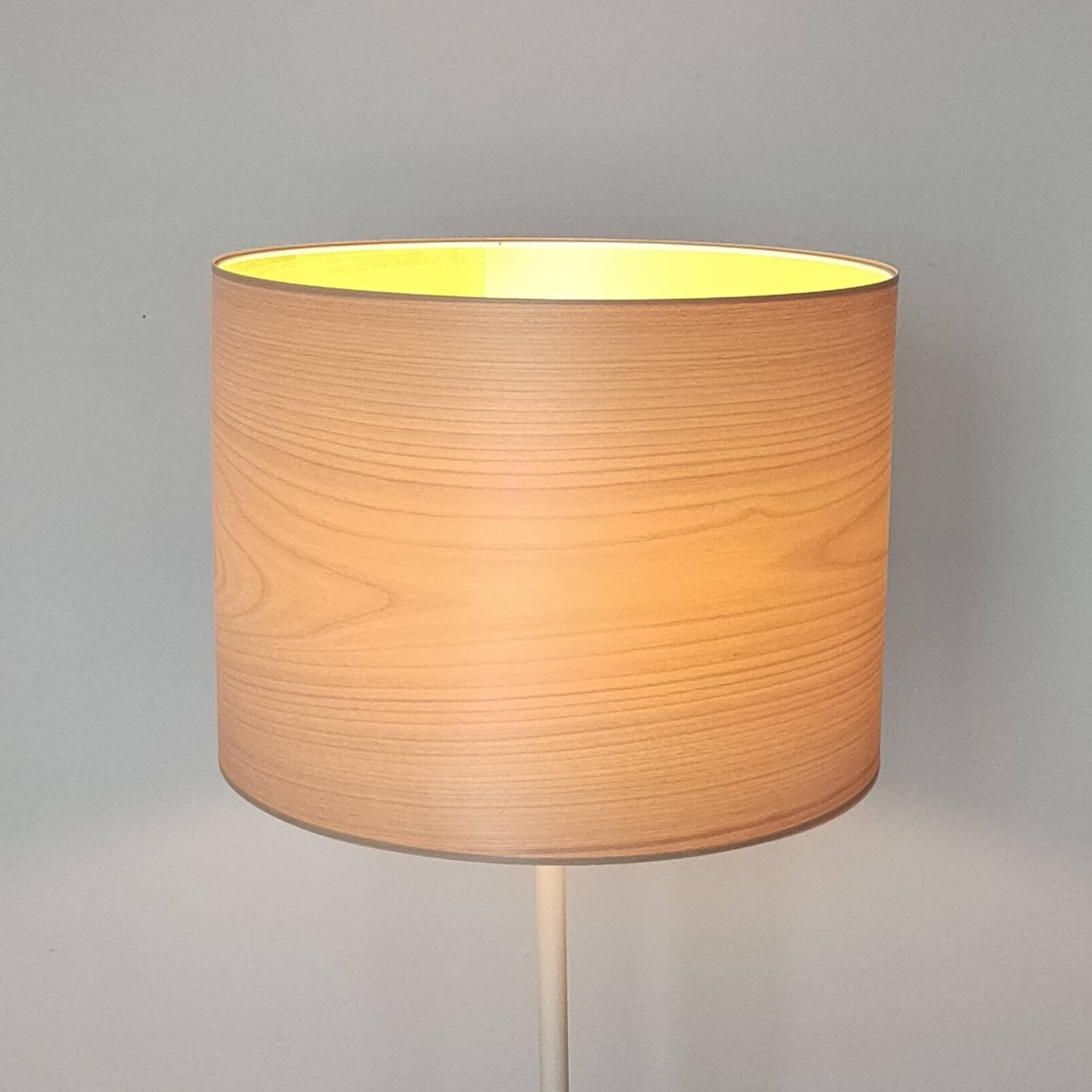 Abat-Jour Rond en Bois de Tilleul Pour Suspension ou Pied Lampe/Lampadaire