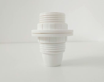 Douille standard E14/E27 avec bague de fixation pour applique murale demi-lune ou abat-jour