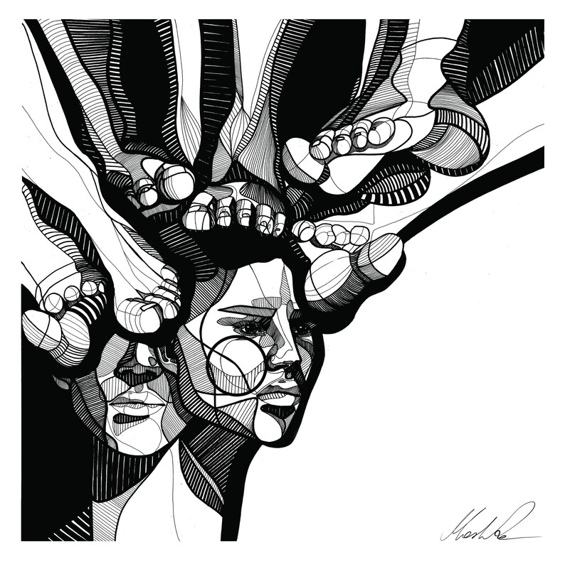 Minimalist wall art/Monochrome Print/Black & White Poster/Art | Etsy