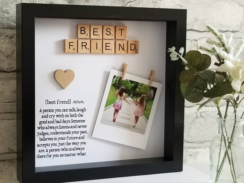 Best Friend Definition Photo Frame With Wooden Scrabble Tiles Etsy UK
