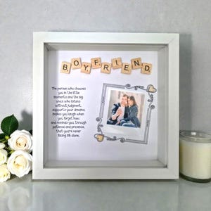 Personalised Photo Frame Gift for Boyfriend | Valentines Gift for Him | Boyfriend Definition Frame | Romantic Anniversary Gift