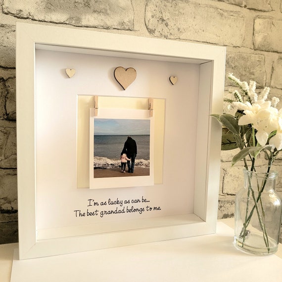 Cornice Portafoto In Legno 15x20 Cm Con Scritta 'Grandparents Life Is Just Better With Grandkids'. Regalo Emozionante Per Nonni, Supporto Incluso. (Foto 10x15 Cm). - 3