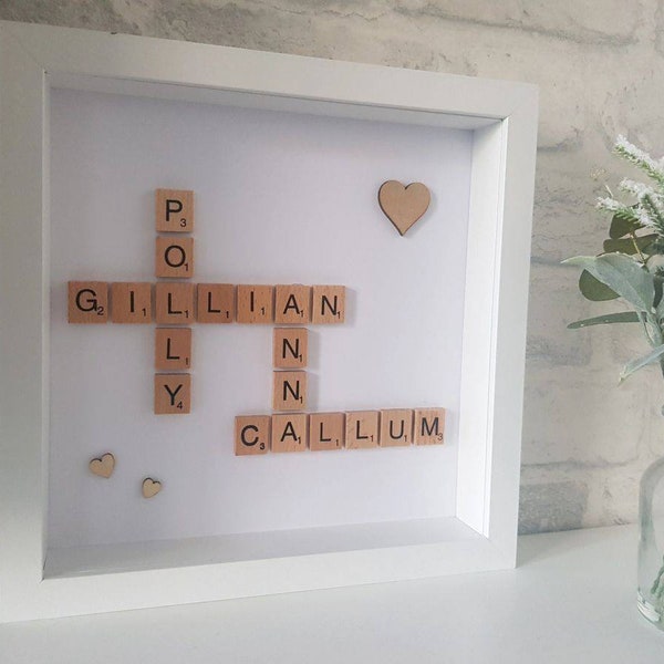 Family Name Crossword Tiles Etsy Family Name Crossword Tiles Etsy