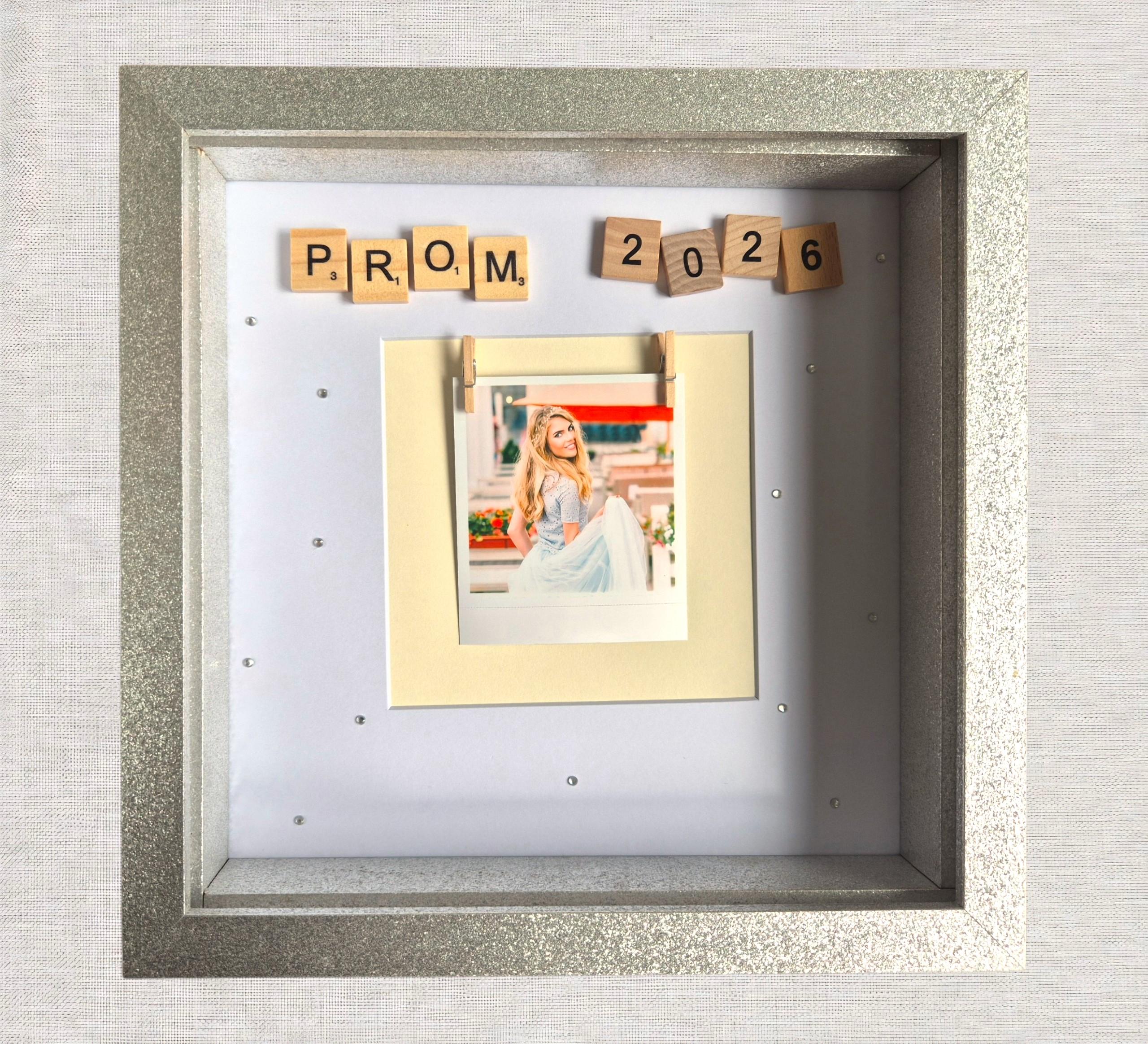 Prom Frame Personalised Prom Photo Frame With Wooden Scrabble Tiles | School Prom ...