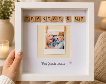 Grandad photo frame | Grandfather fathers day present | Grandpa gift