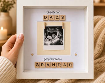 Neuer Bilderrahmen für Opa | Babyankündigung | Geschenk für Papa | Weihnachtsgeschenk für Opa | Geburtstagsgeschenk für Papa