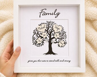 Personalised family tree with quote | Father's day gift | Birthday present