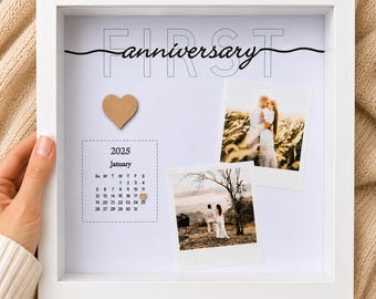 Personalised 1st Anniversary Photo Frame | Paper Anniversary Gift