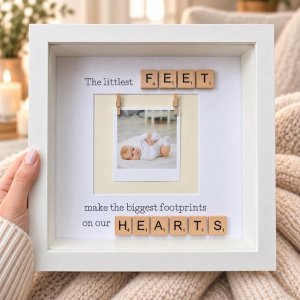 Personalised baby photo frame | New baby gift | Baby scan Frame | Baby shower Gift | New mum Gift | Ultrasound photo grame