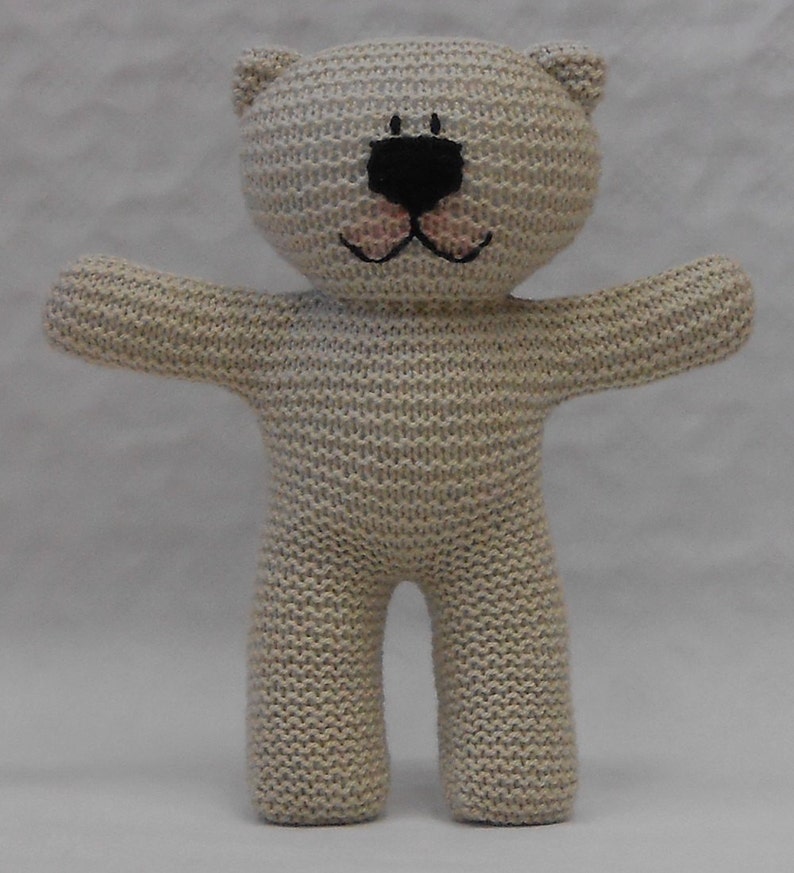 Easy to Knit Teddy Bear PDF Pattern Suitable for Beginner - Etsy