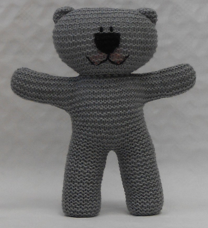 Easy to Knit Teddy Bear PDF Pattern Suitable for Beginner - Etsy