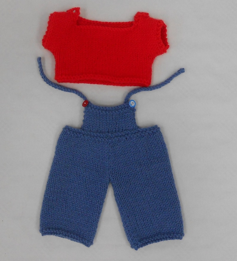 Knit Boy Teddy Bear Clothes PDF Knitting Pattern For Dungarees Trousers knit-boy-teddy-bear-clothes-pdf-knitting-pattern-for-dungarees-trousers