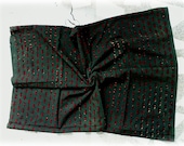 Fabric 300 X 110 cm 3 Yards 3 Meters cotton fabric India BALOTRA Hand block printed Dots Plain Solid Dark green Red Ivory