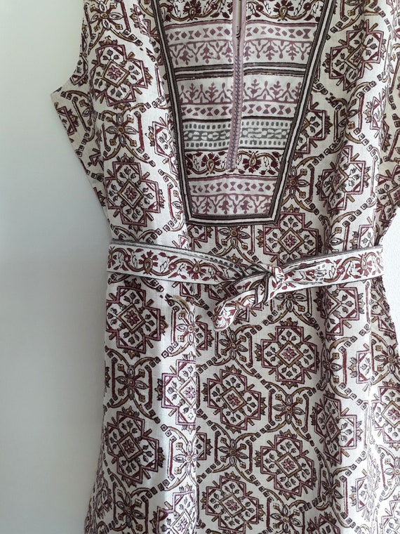 Sleevless Tunic Kurta Shirt Top Vintage Anokhi pu… - image 3