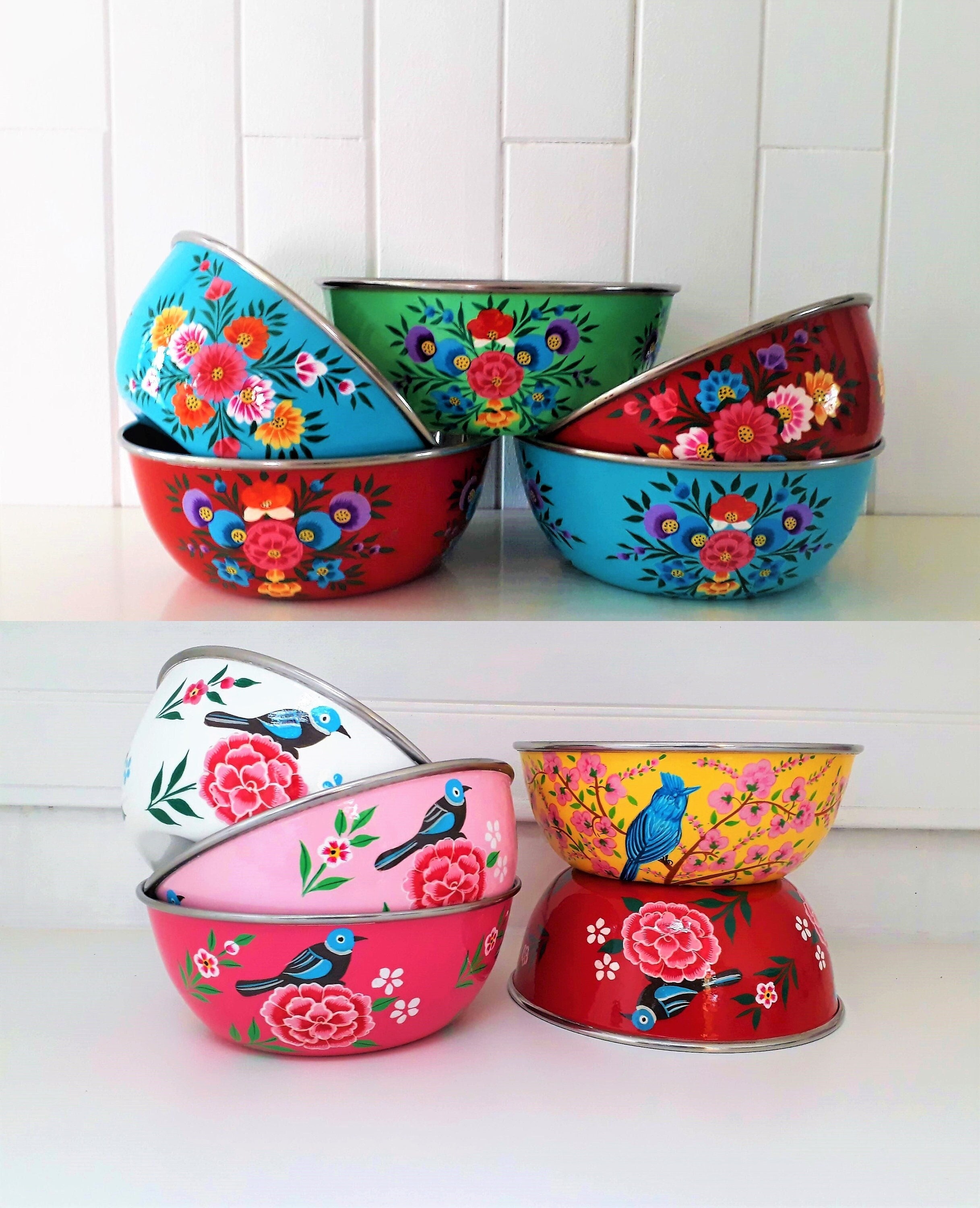Multicolor Mini Bowls Ceramic Artist Palette Tray Set colorful Condiment Set whimsical Pottery artist palette bowl set artist tray 
