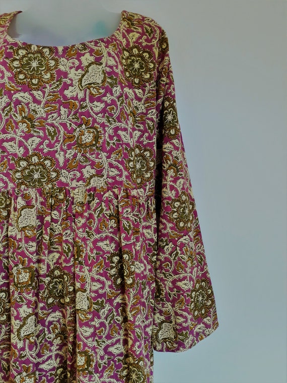 Vintage Cottons Jaipur Kurta Dress Cotton India S… - image 7