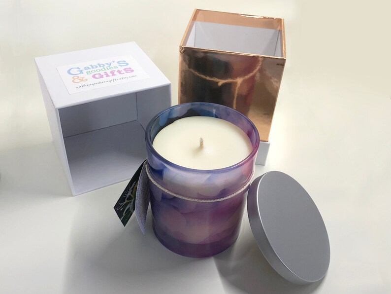 Large Glass Container Candles Made With Hand Poured Natural Etsy