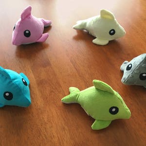 Dolphin Plush Toy - Baby and children's toy - crinkles, jingles and squeaks for extra fun