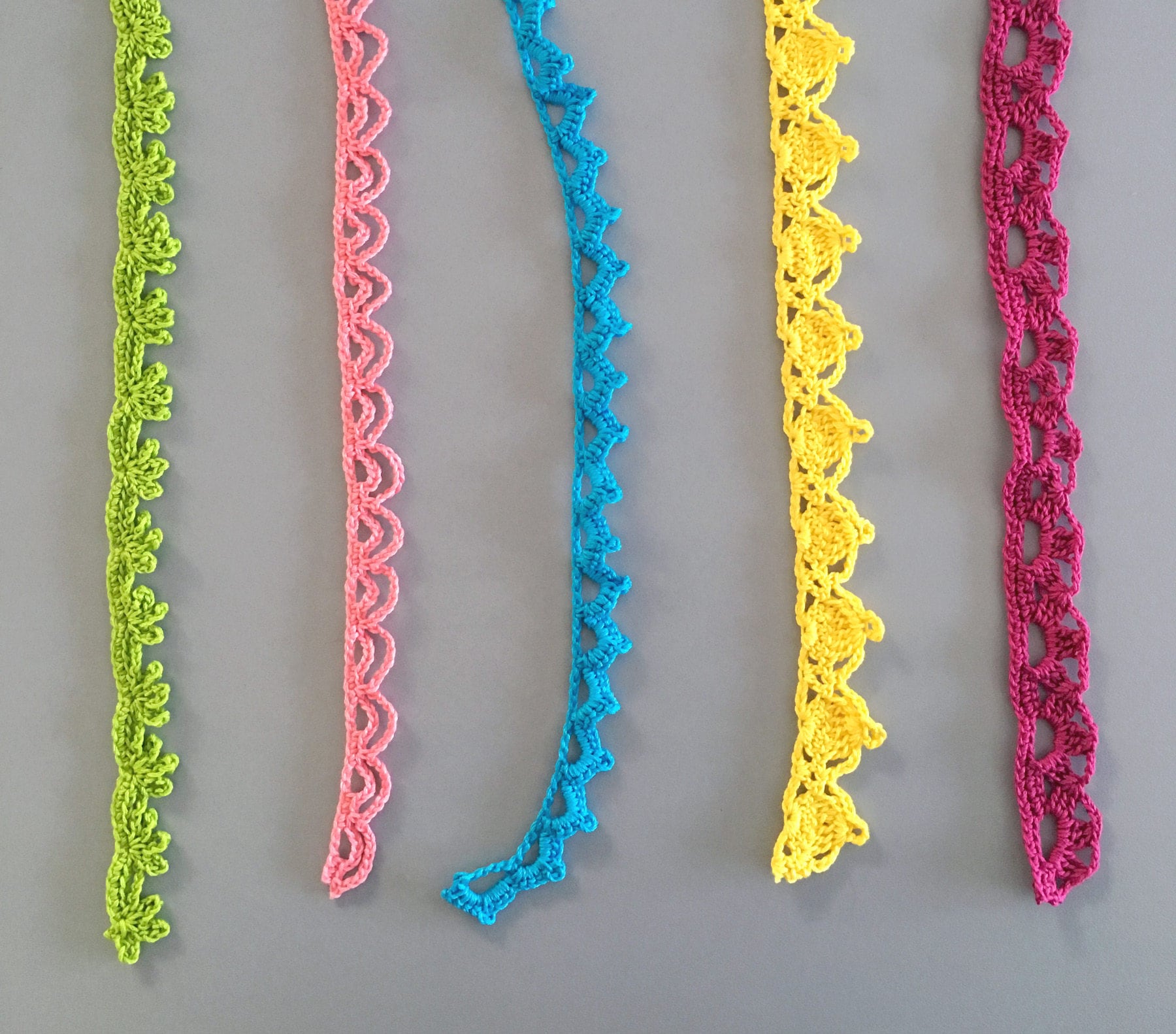 Crochet Decorative Trim / Edging Available in Assorted Styles Your Choice  of Colour and Length Great for Clothing and Pillows -  Canada