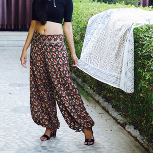 Alladin dots trousers free size boho trousers coton trousers large trousers hippie trousers image 3