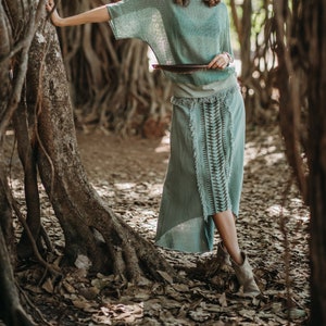 Yemanja skirt- bohemian skirt- festival skirt