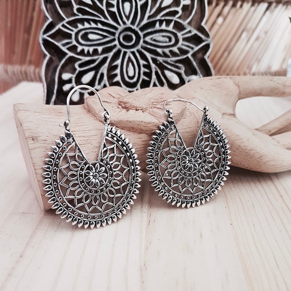 New!!! Boucles d' oreilles bohème mandala- bijoux boho