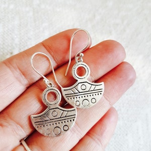 Earrings Mia silver plated earrings Boho earrings gipsy earrings Ethnic earrings image 3