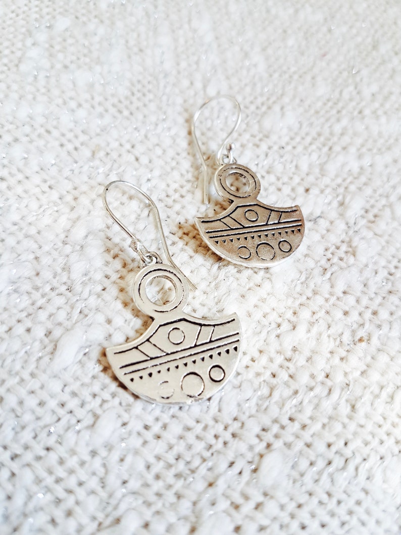 Earrings Mia silver plated earrings Boho earrings gipsy earrings Ethnic earrings image 2