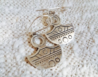 Earrings Mia- silver plated earrings- Boho earrings- gipsy earrings- Ethnic earrings