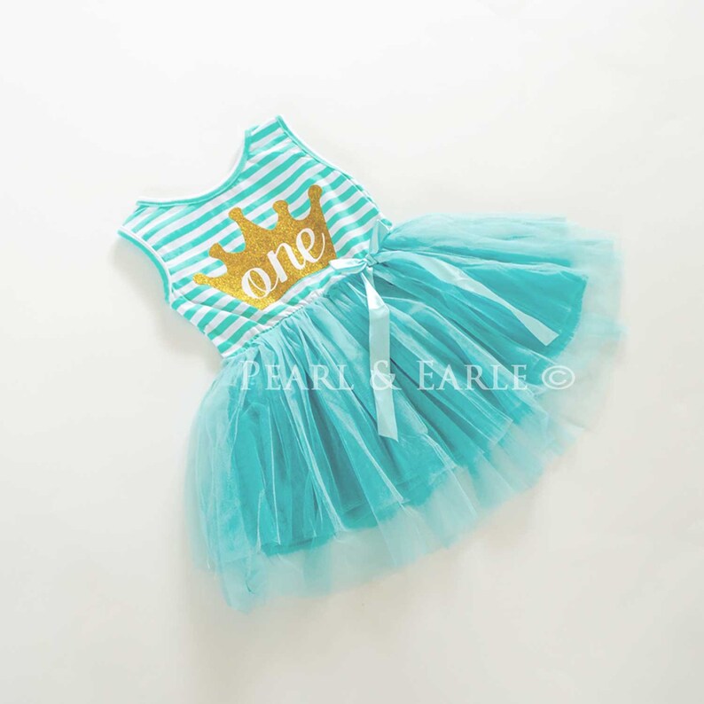 Blue Birthday Party Dress One Glitter Dress Blue Baby Dress Cake Smash Tutu Blue Baby Blue First Birthday Dress One birthday dress