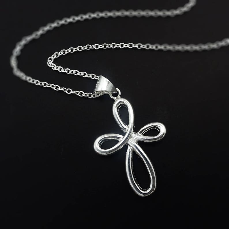 Cross Necklace Confirmation Gift Confirmation Gift Baptism Gift Christmas Gift Christmas Gift Necklace Sterling Silver Cross Necklace