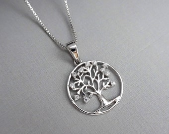 Tree of Life Necklace Gift for Mom,  Gift for Grandma, Grandmother Gift, Gift for Nana, Christmas Gift Grandmother, Mother of the Bride Gift