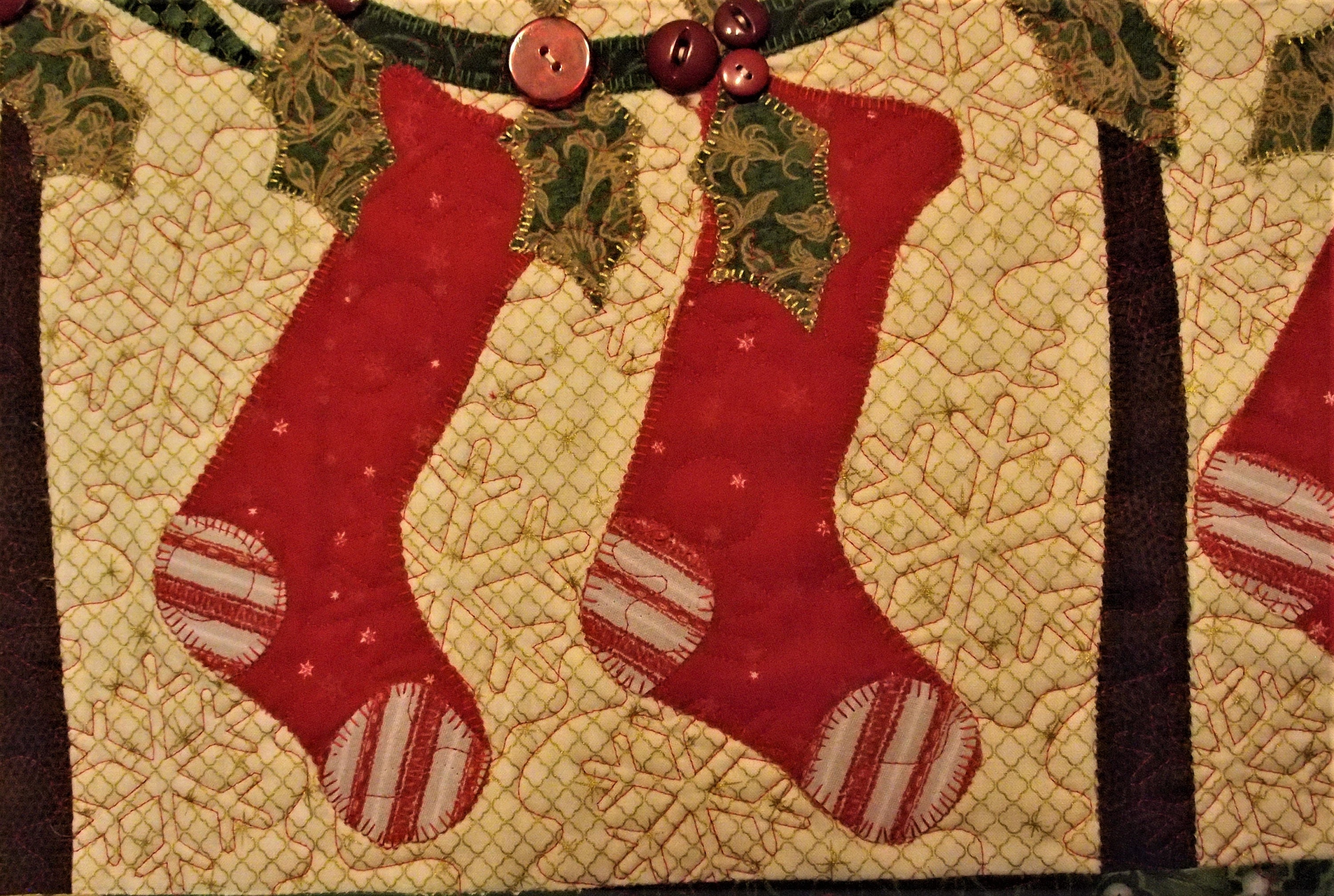 Primitive Quilted Christmas Throw Christmas Quilted Lap Etsy