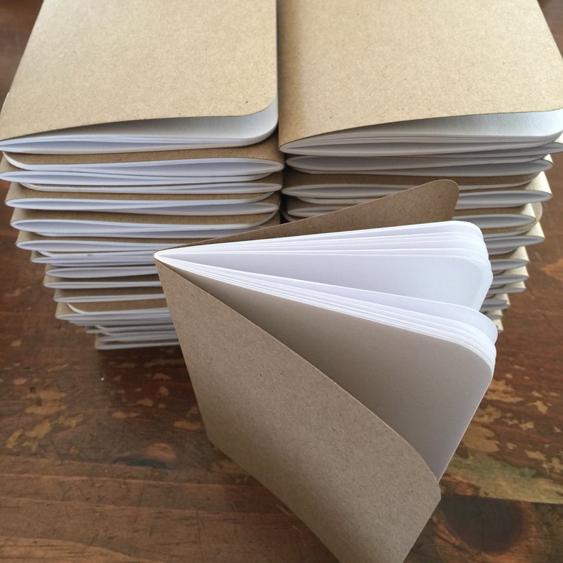 Bulk Blank Notebooks 3.5 X 5 Kraft Notebook Notebook Etsy
