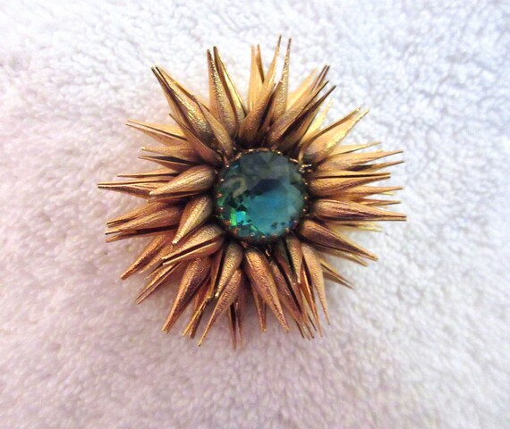 Miriam Haskell Style Vintage Flower Brooch: Artic… - image 10