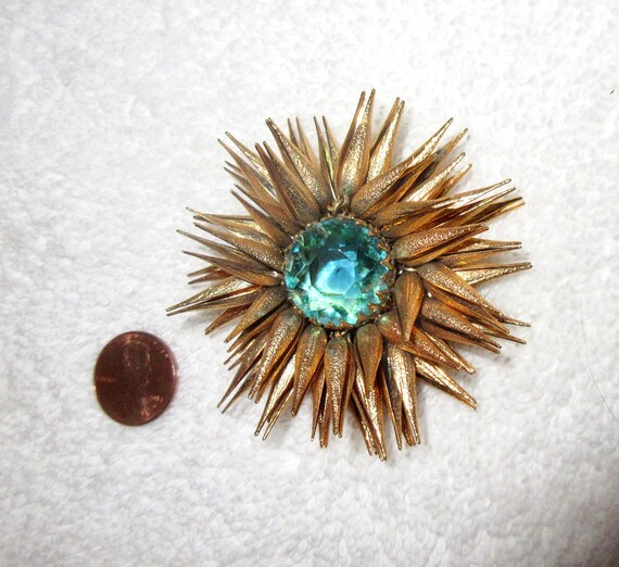 Miriam Haskell Style Vintage Flower Brooch: Artic… - image 7
