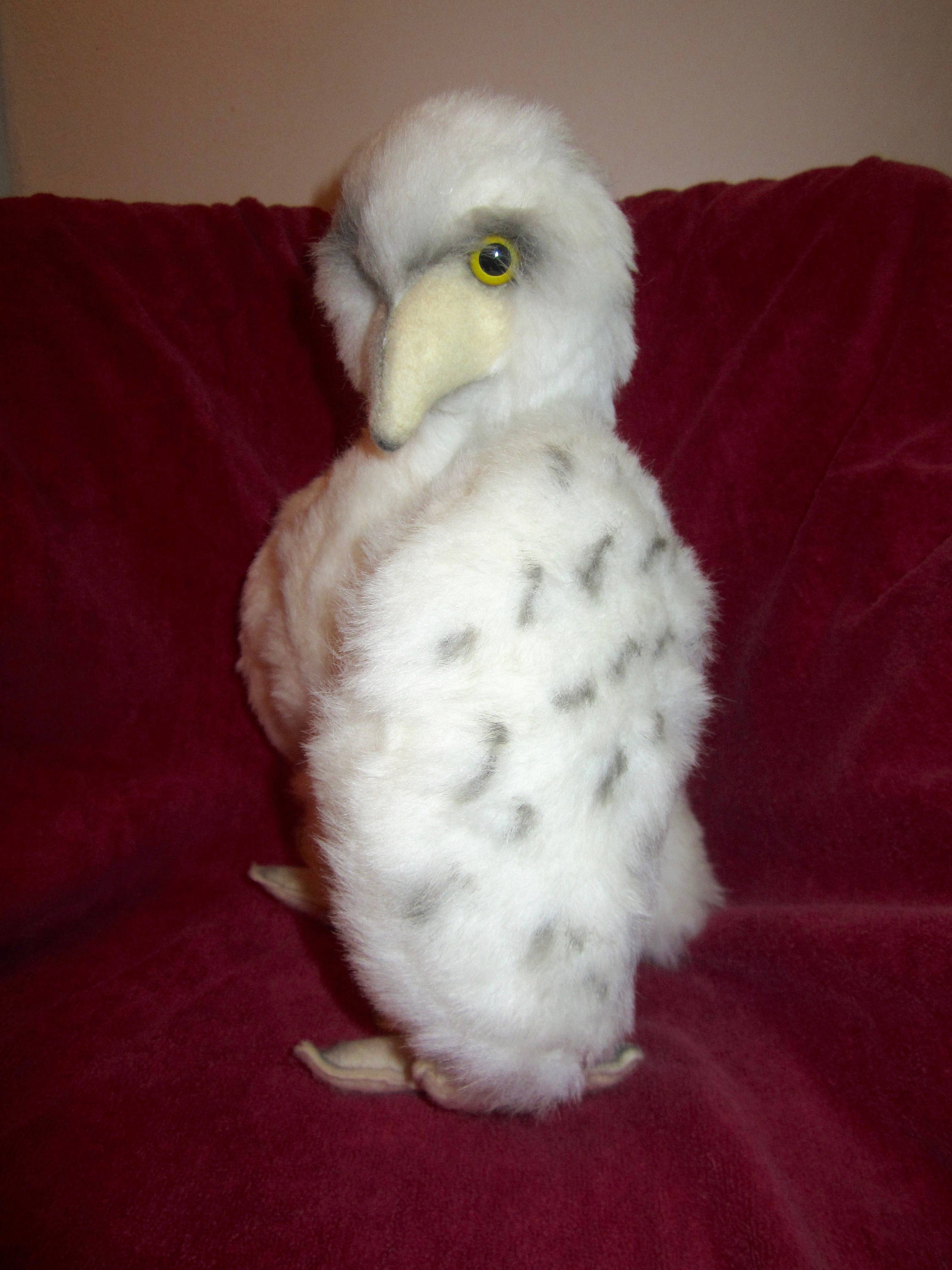 Kamar Japan Vintage White Owl Plush - 16" Bird Stuffed Toy
