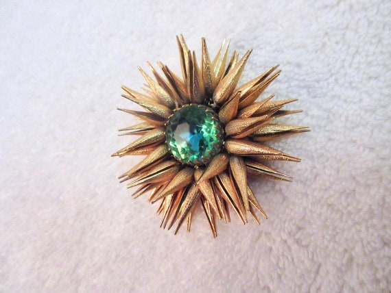 Miriam Haskell Style Vintage Flower Brooch: Artic… - image 6