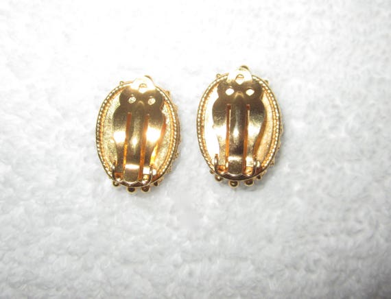 MMA NY Museum Clip Earrings Scarab Egyptian Reviv… - image 7