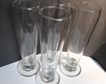Beer pilsner glasses