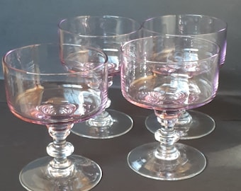 Pink cordial glasses